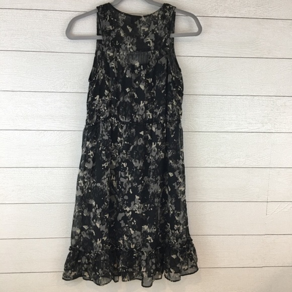 Converse One Star Gray Print Ruffle Dress - Picture 2 of 6